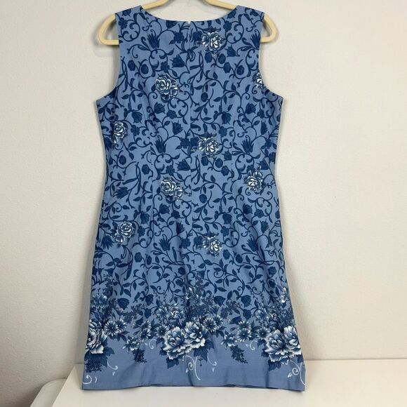 Charter Club Blue Floral Cottagecore Shift Dress 16 - Picture 5 of 9